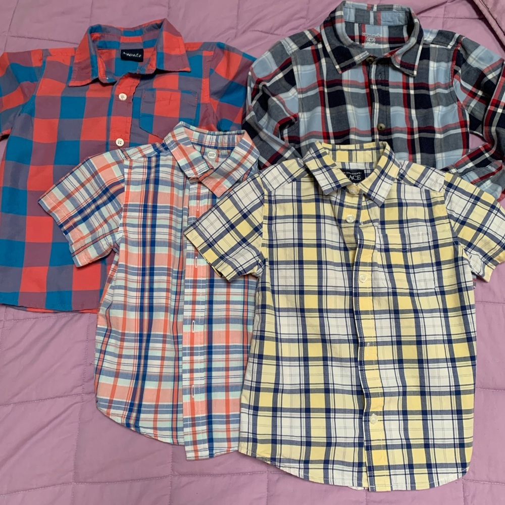 Set of 4 button-down shirts size 4T-5